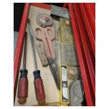 Red Toolbox With Assorted Tools