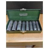 S-K SAE Deep Socket Set with Case