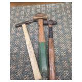 Three Assorted Hammers