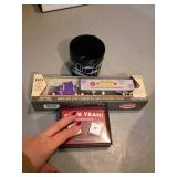 Collectible Toy Truck, Mug, and Dice Set