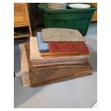 Stack of Assorted Carpet Remnants