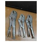 Three Locking Pliers