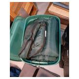 Green Sleeping Bag in Storage Bin