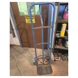 Blue Metal Hand Truck with Pneumatic Tires