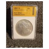 1884-O Morgan Silver Dollar MS66