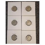 Six Roosevelt Dimes