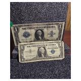 Two U.S. $1 Silver Certificates