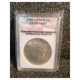 1925 Peace Dollar ANGS MS67