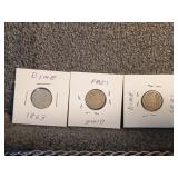 1863, 1883, 1891 Seated Liberty Dimes