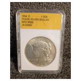1934-D Peace Silver Dollar MS65