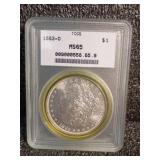 1883-O Morgan Silver Dollar MS65