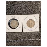 1926 and 1930 Standing Liberty Quarters