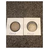 1903 and 1909 Barber Quarters