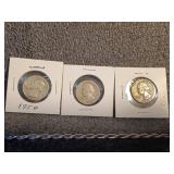 3 Washington Quarters