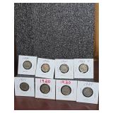 8 Buffalo Nickels
