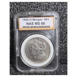 1882-O Morgan Dollar NAS MS 66