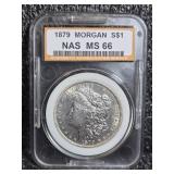 1879 Morgan Silver Dollar MS 66