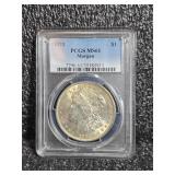 1921 Morgan Silver Dollar, MS61