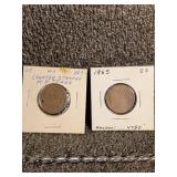 1864 and 1865 Two-Cent Coins