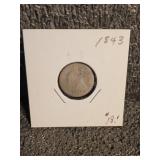 1843 Seated Liberty Dime
