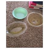 Three Vintage Glass Bowls