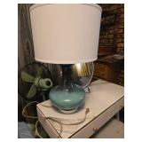 Ceramic Table Lamp With Beige Shade