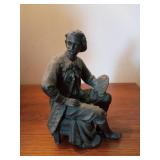 7-Inch Tall Metal Figurine of Artist