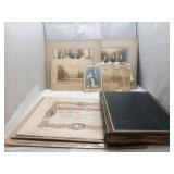 Collection of vintage photos and ephemera