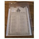 Civil War Broadside 92nd NYV