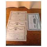Oil company certificates