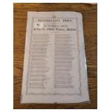 Civil War Broadside 168th Militia