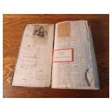 1869 Oil Regions Ledger Turned Into a Scrapbook