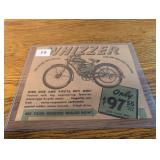 Whizzer Bicycle Advertisement