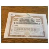 5 Rail Road Stock Certificates