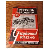 Greyhound racing program