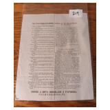 Civil war broadside star spangled banner