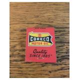 Coreco Oil Match Book, no Strikes