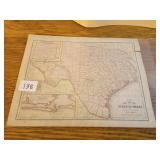1858 Map of Texas, from atlas
