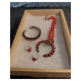 Vintage Stamped 925 Silver Jewelry Set