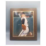Framed Autographed Baseball Photo on Wood