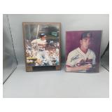 Two Signed Baseball Photos, No COA