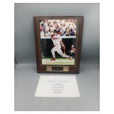 Signed Manny Ramirez Plaque With COA