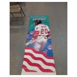 27x76in Baseball Player Banner