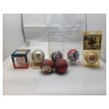 Seven Collectible Cleveland Indians Baseballs
