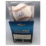 Signed Baseball in UV Display Case