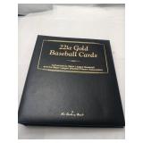 22k Gold Baseball Cards Binder