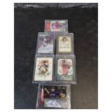 Six Autographed MLB Cards