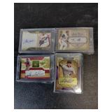 4 Autographed Baseball Cards