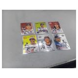 Six Signed Topps Chrome Baseball Cards