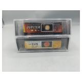 Two Micro-Trains Model Train Cars